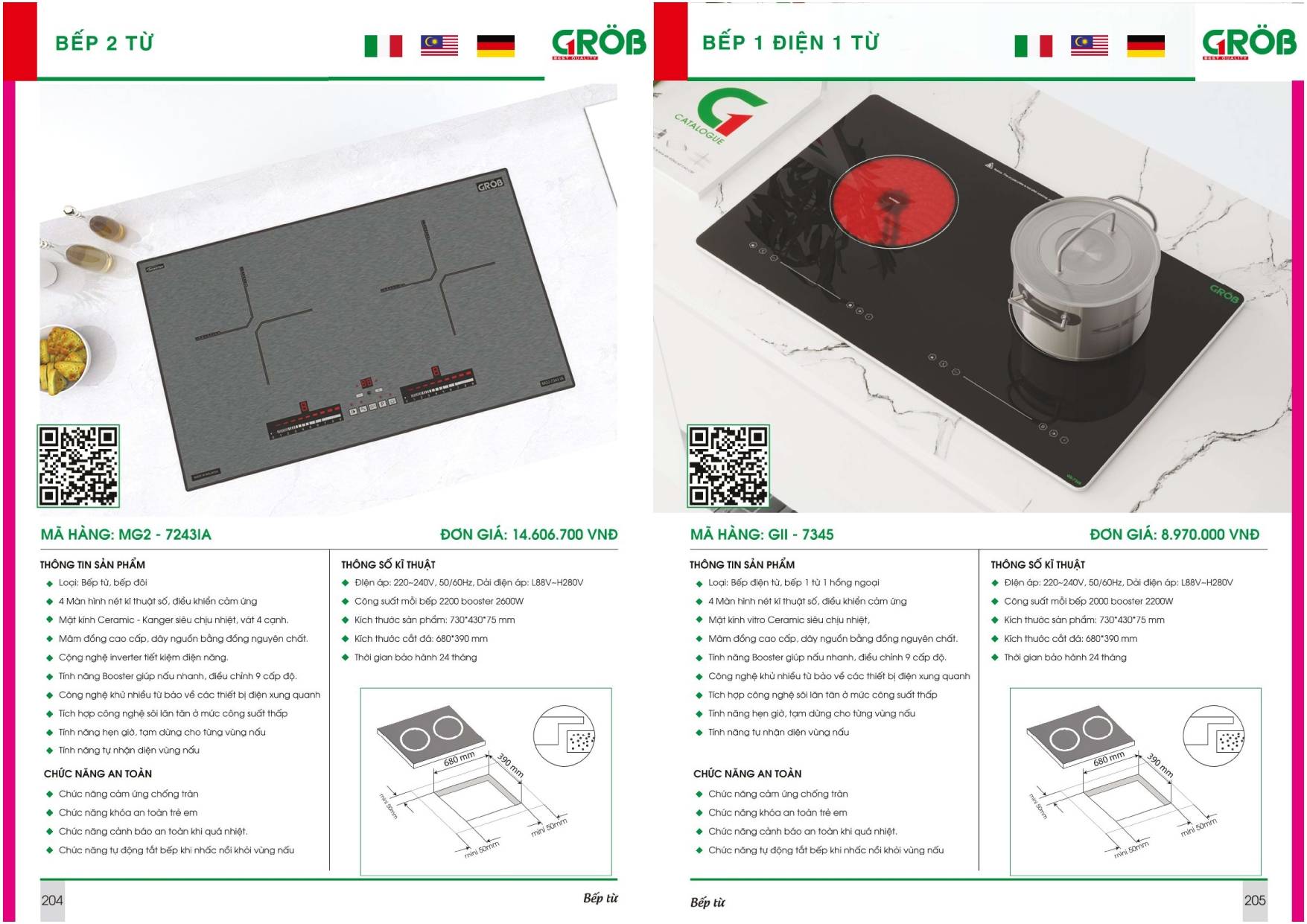 Thiết bị nhà bếp GROB Catalogue và Bảng giá mới nhất /Page 102